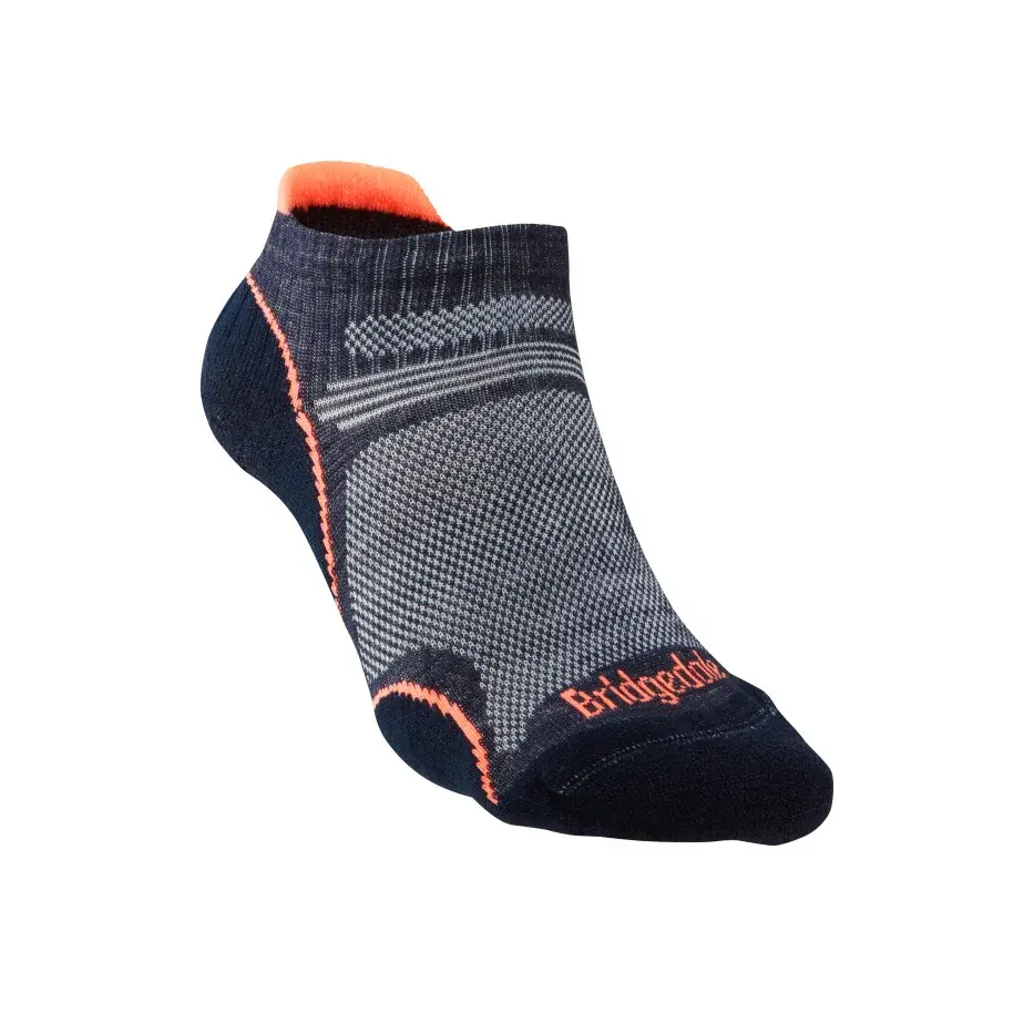 Dames zomerwandelsokken Bridgedale Hike UL T2 MP Low navy/candy