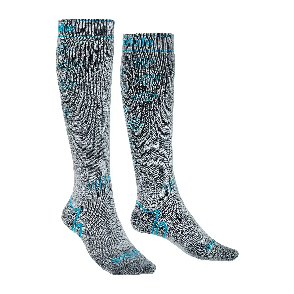 Damessokken Bridgedale Ski Midweight+ stone/grey/040
