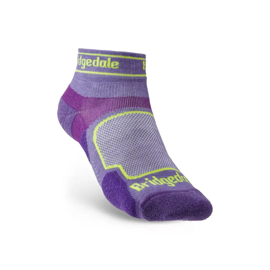 Bridgedale Dames hardloopsokken Bridgedale Trail Run UL T2 CS Low purple