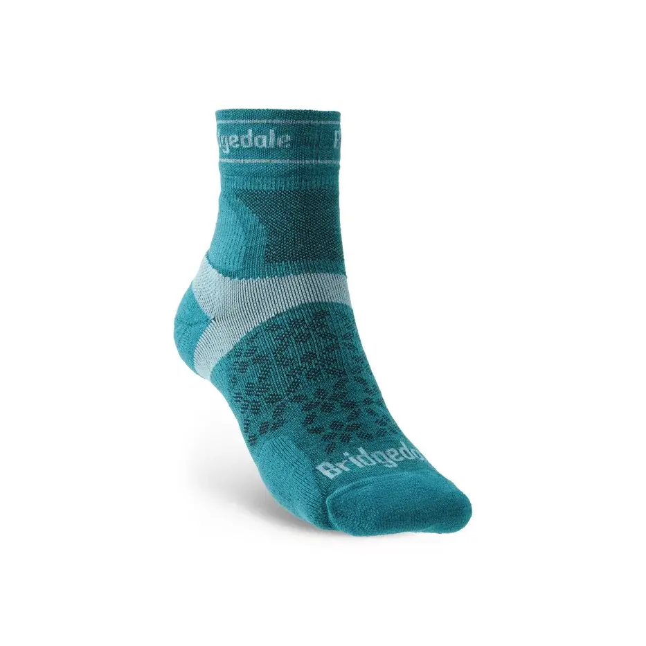 Bridgedale Dames hardloopsokken Bridgedale Trail Run UL T2 MS 3/4 Crew teal