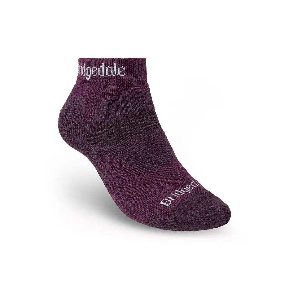 Bridgedale Damessokken Bridgedale Hike Midweight Performance Ankle Dark Purple
