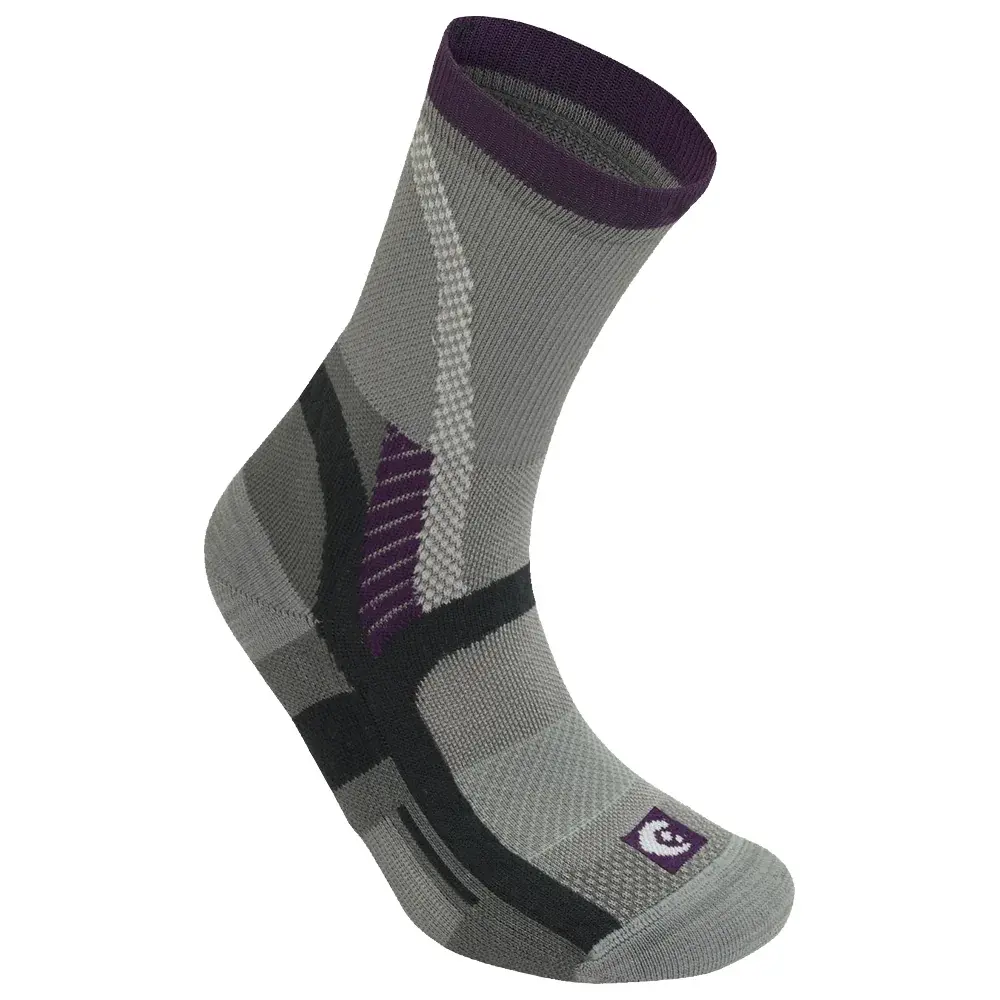 Lorpen Damessokken Lorpen T3 Light Hiker ECO GREY/PLUM