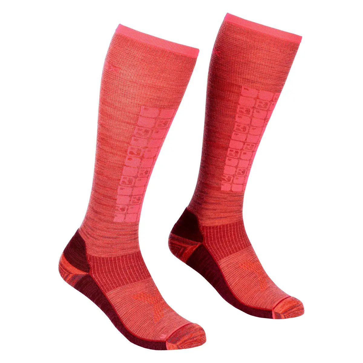 Damessokken Ortovox Ski Compression Long Blush