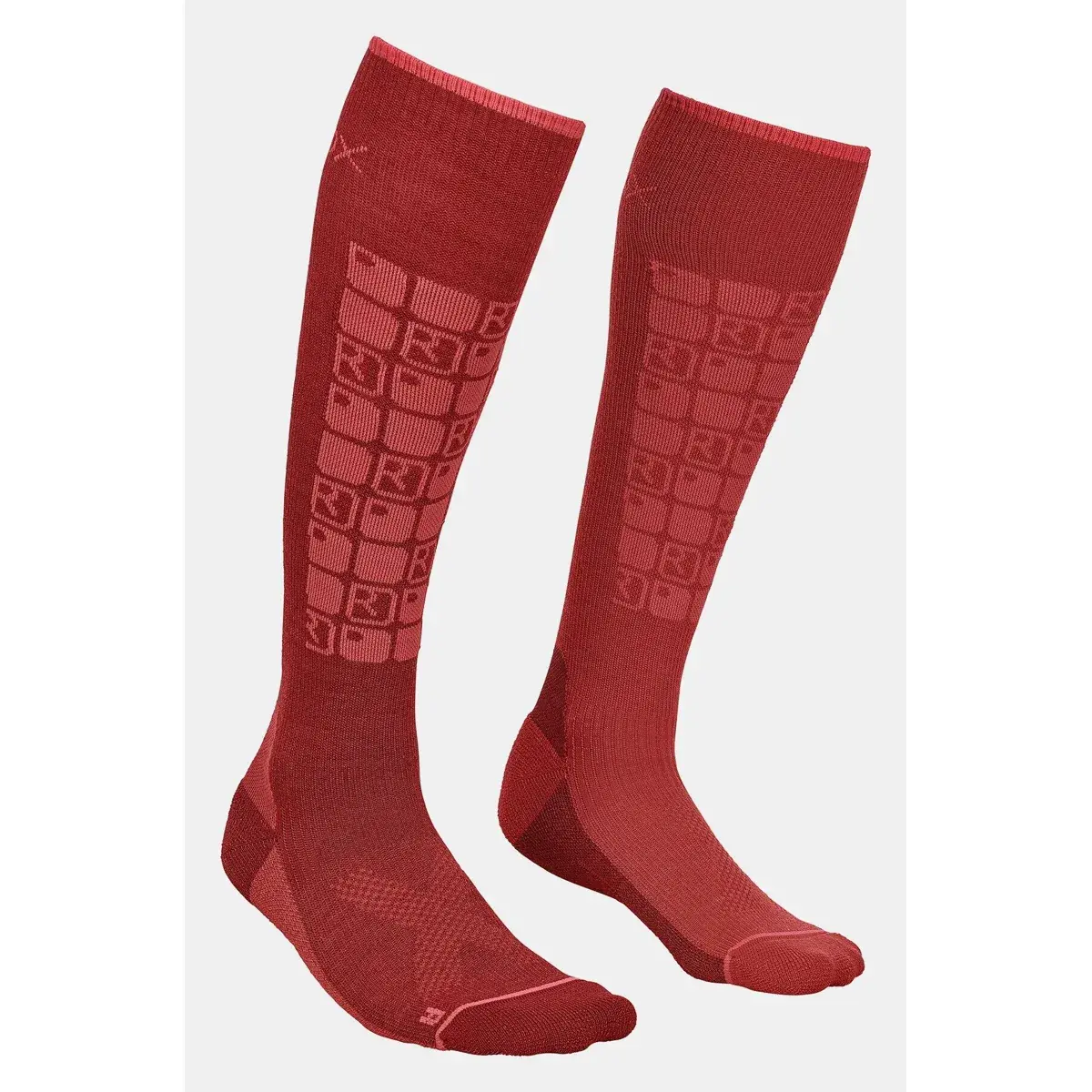 Damessokken Ortovox Ski Compression Socks dark blood