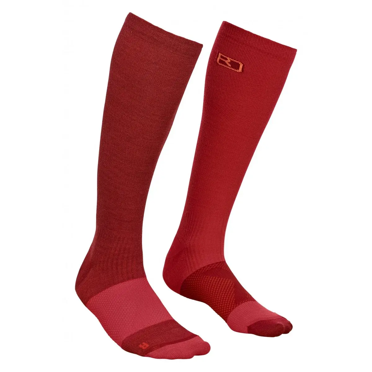 Ortovox Dames compressiesokken Ortovox Tour Compression Socks dark blood