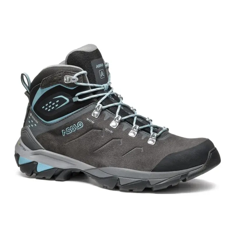 Asolo Dames brede wandelschoenen Asolo Acadia MID GTX Bunion ML graphite/sky blue