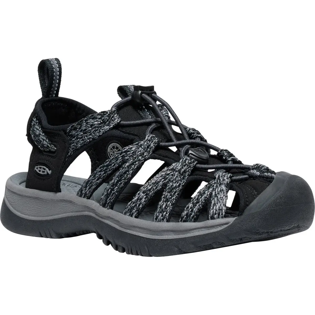 KEEN Dames allroundsandalen KEEN Whisper Women black/steel grey