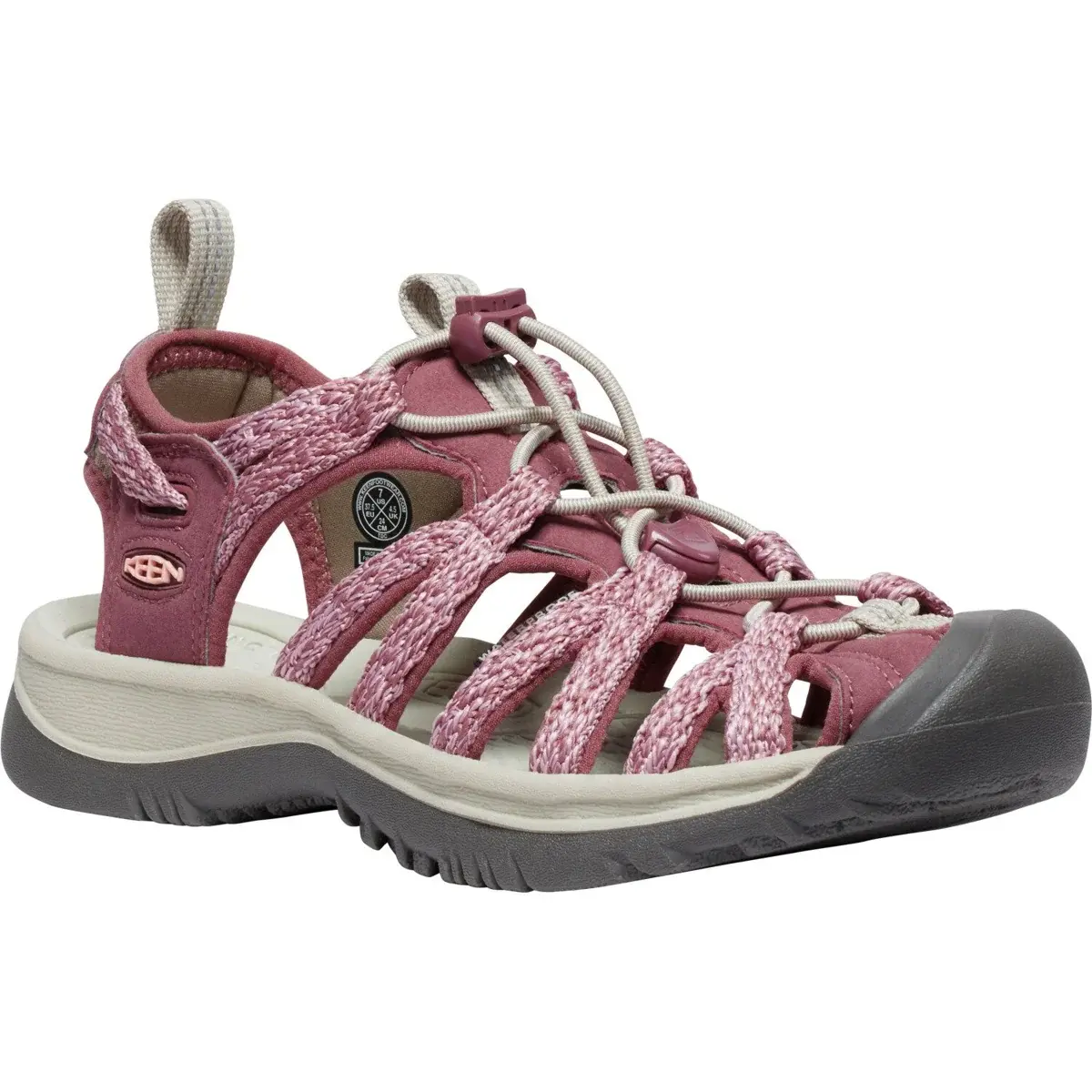 KEEN Dames allroundsandalen KEEN Whisper Women rose brown/peach parfait