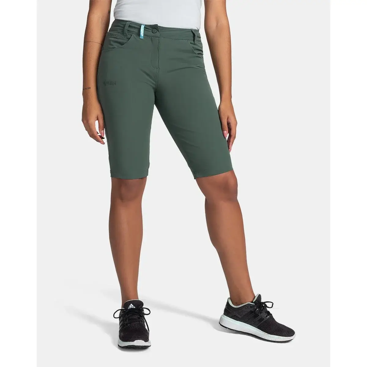 Kilpi Dames korte outdoorbroek Kilpi Sylane-W donkergroen