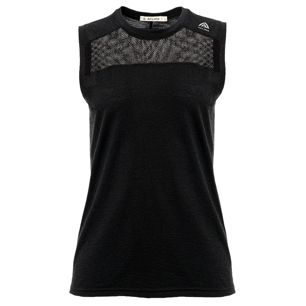 Aclima Damestanktop Aclima LightWool Sports Singlet jet black
