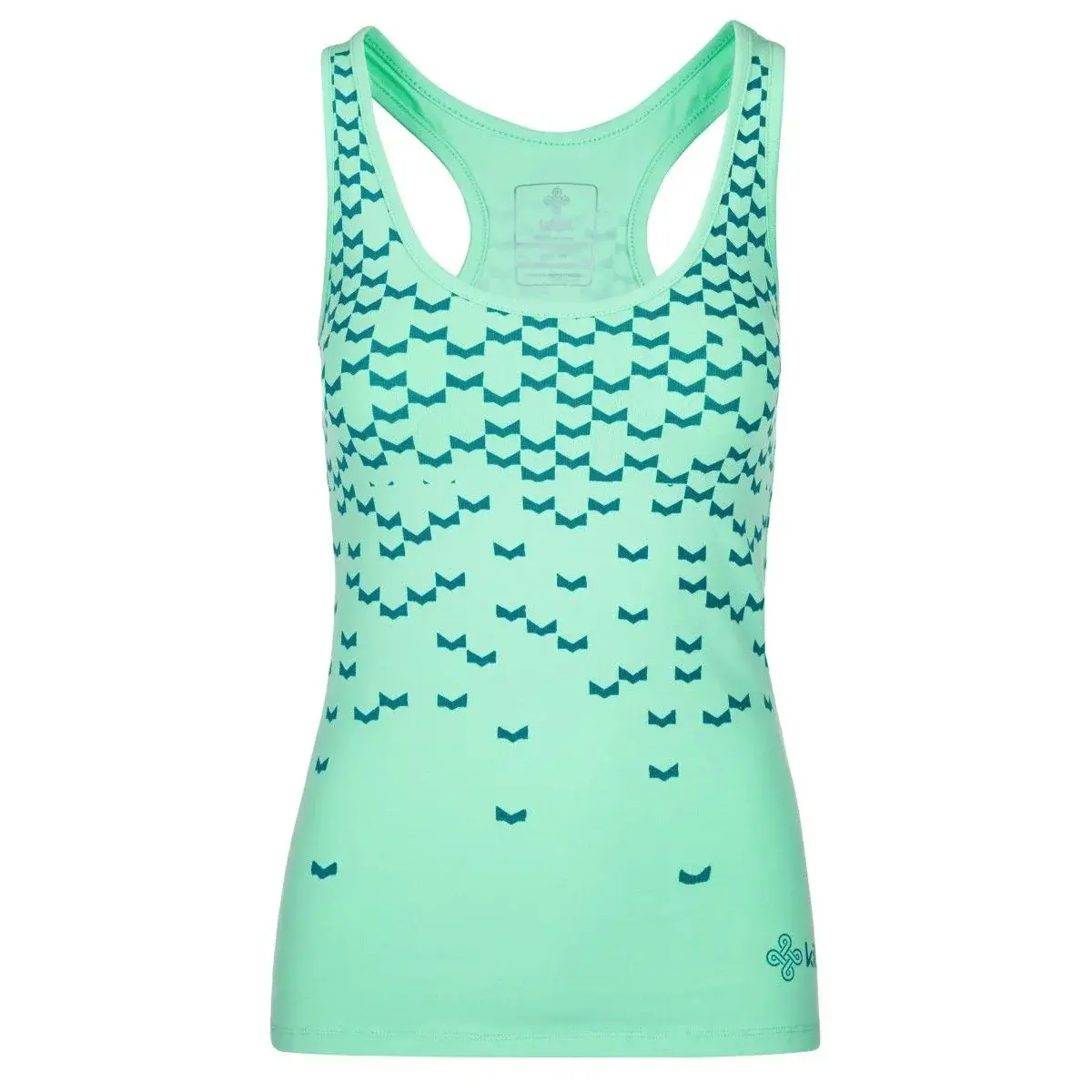 Dames katoenen tanktop Kilpi LEAVES-W turquoise