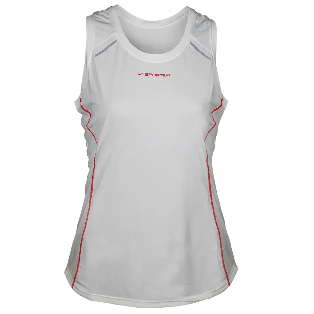 Damestanktop La Sportiva TRACER TANK Women chalk/hibiscus