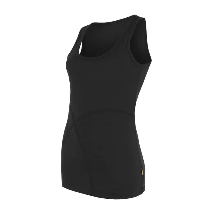 Sensor Dames functionele tanktop Sensor Merino Active zwart