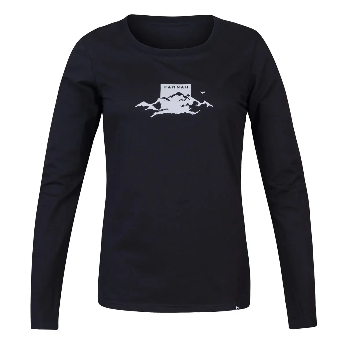 Damesshirt Hannah Elara lange mouwen Anthracite (white)