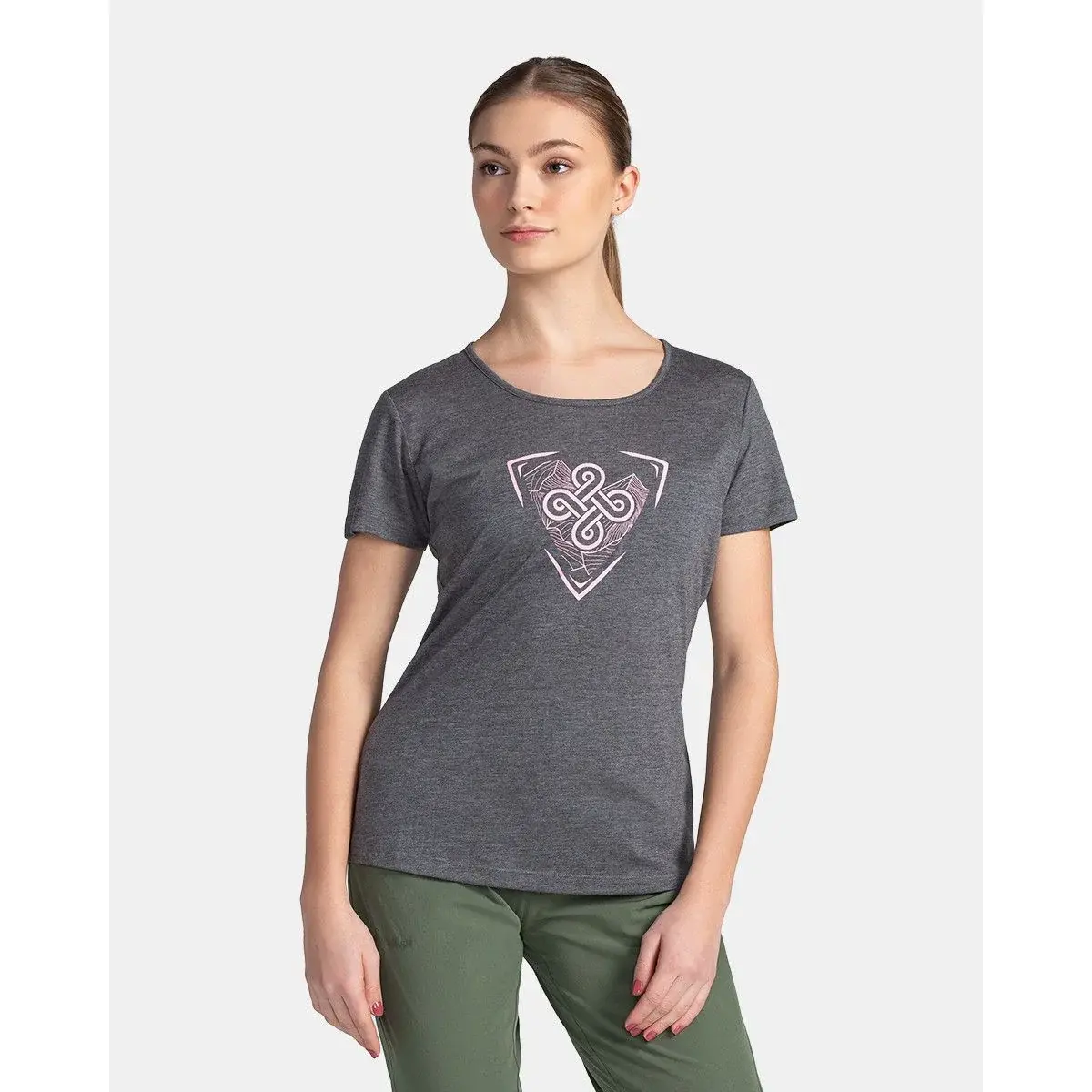 Kilpi Damesshirt Kilpi Garove-W donkergrijs