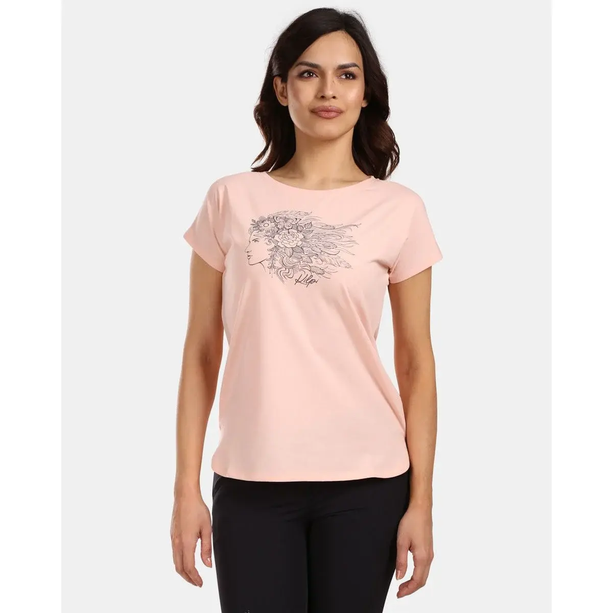 Kilpi Damesshirt Kilpi Nellim-W koraal