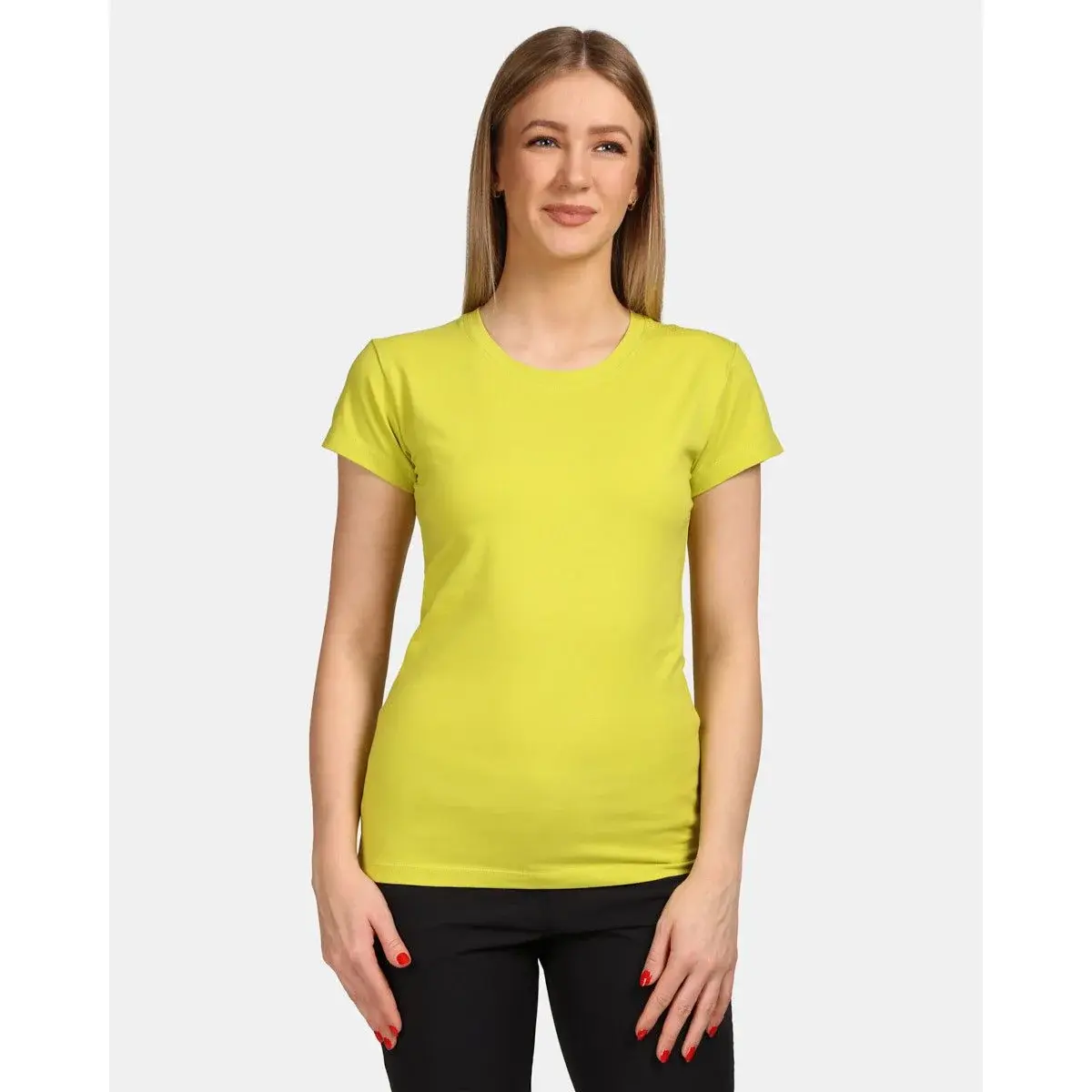Kilpi Dames katoenen shirt Kilpi Promo-W lichtgroen
