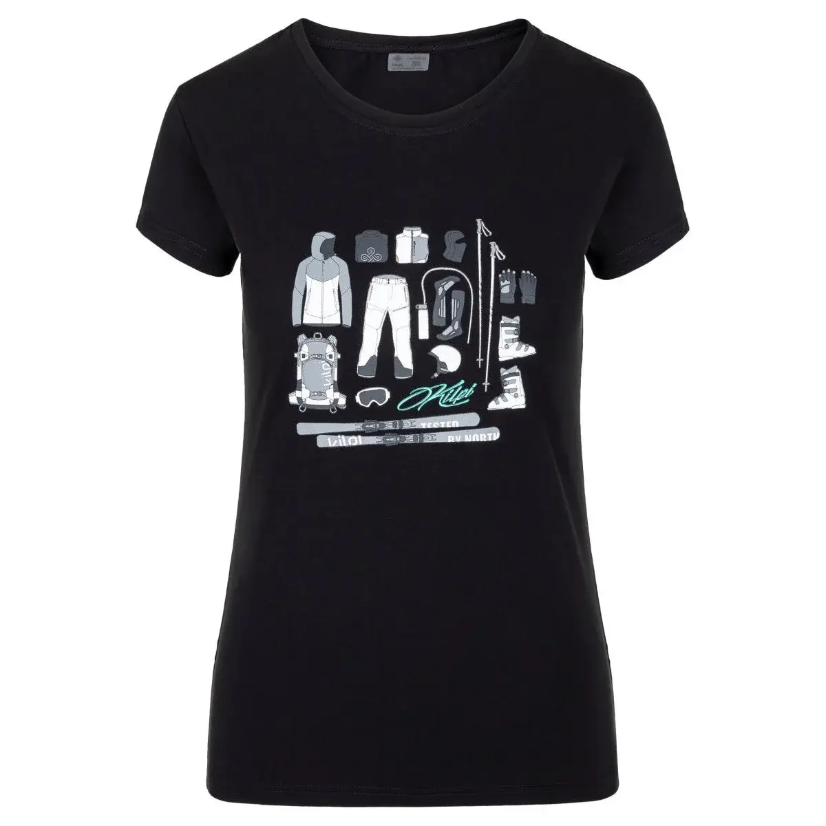 Kilpi Dames wandelshirt Kilpi Tornes-W zwart