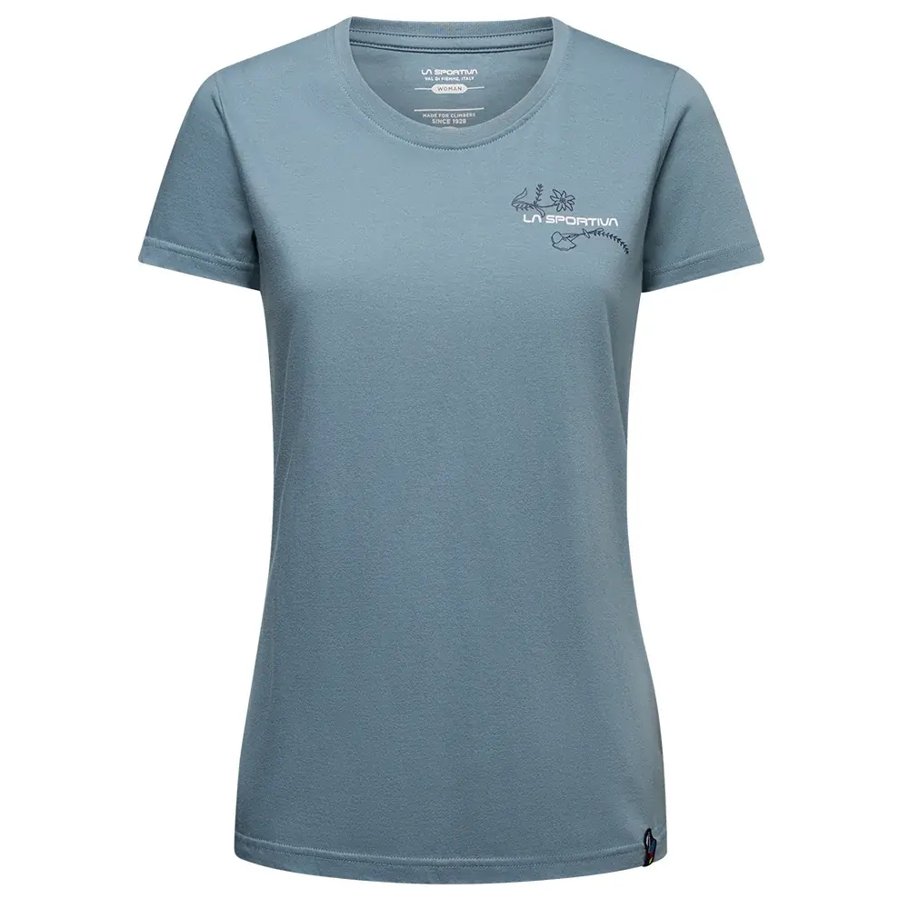 Damesshirt La Sportiva CLIMB FLOWER limestone/night sky