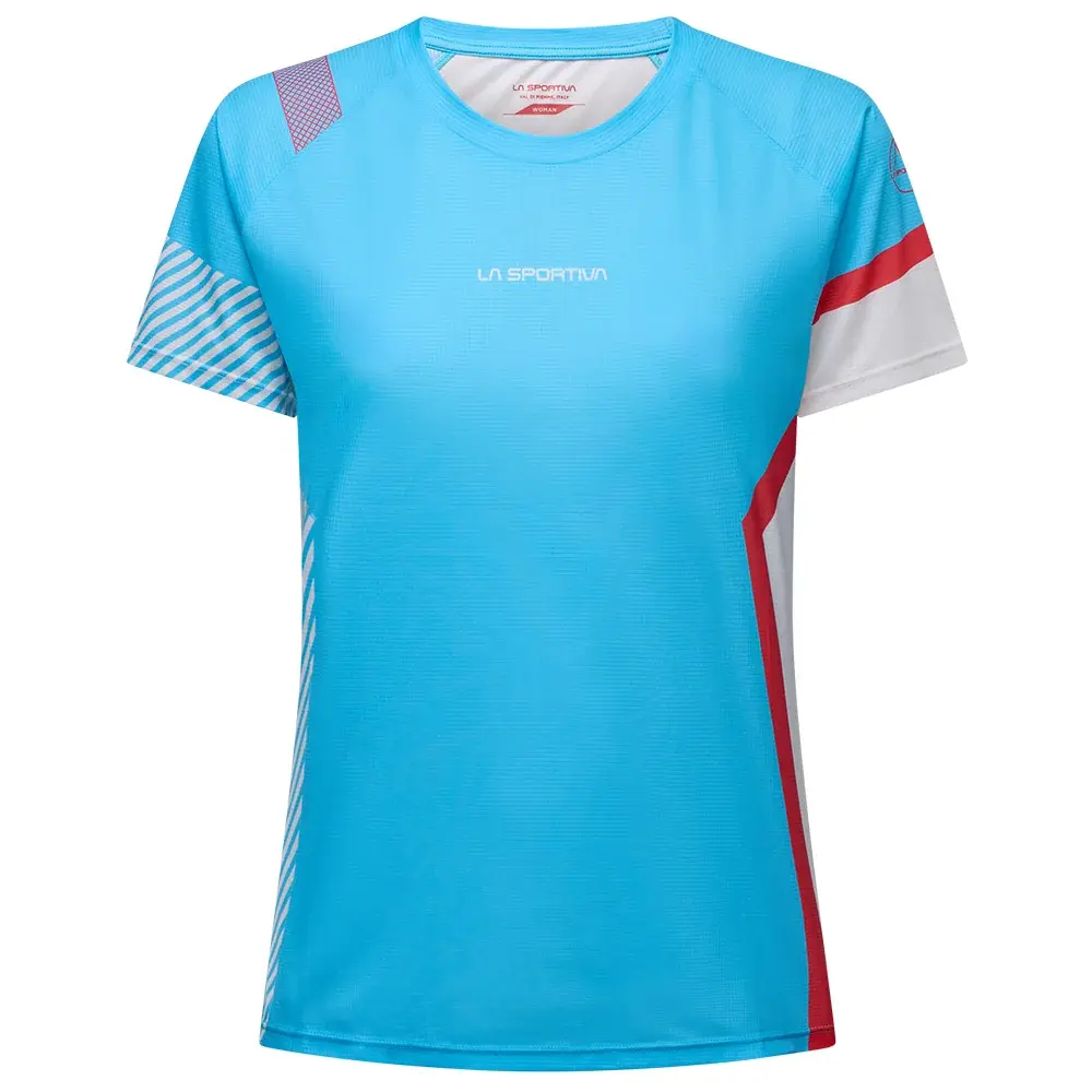 Damesshirt La Sportiva FLOW malibu blue/hibiscus