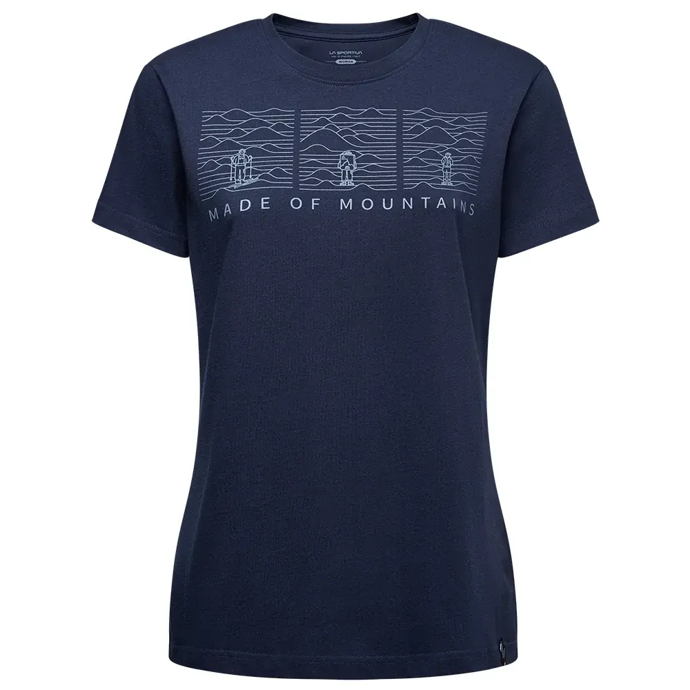 Damesshirt La Sportiva MADE OF MOUNTAIN Women night sky/limestone