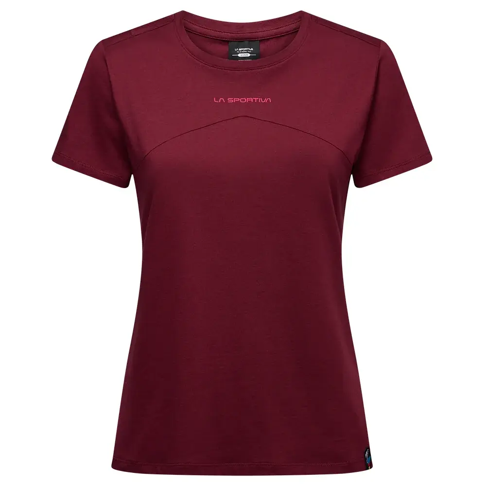 Damesshirt La Sportiva ROOF T-SHIRT redwood/azalea