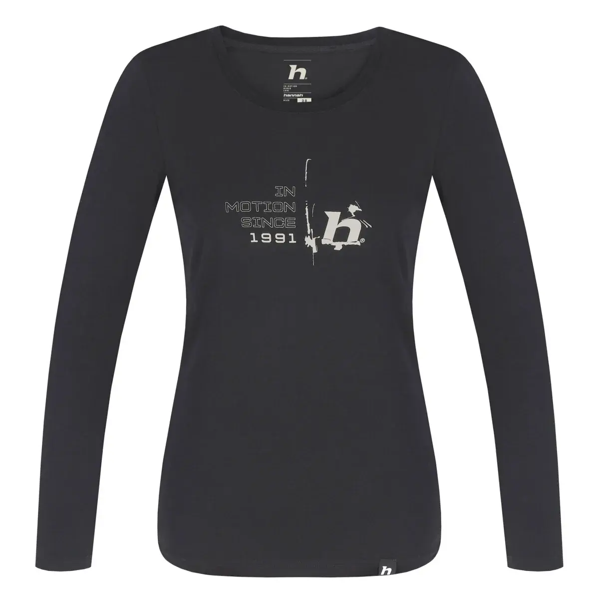 Dames shirt met lange mouwen Hannah Elara Anthracite