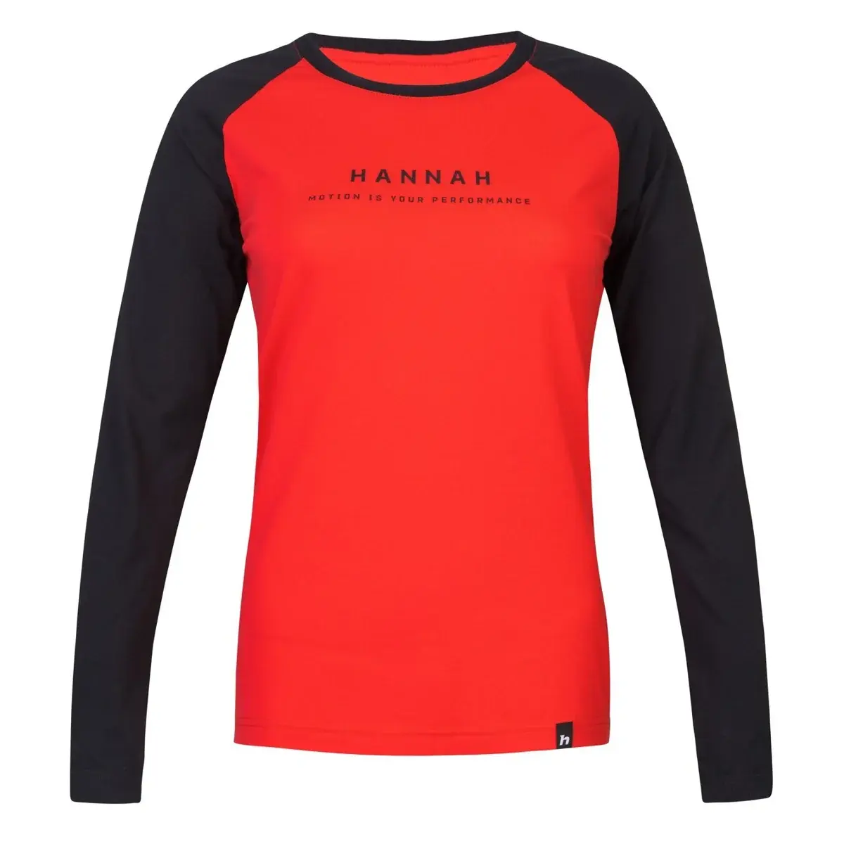 Hannah Dames shirt met lange mouwen Hannah Prim Hibiscus/anthracite