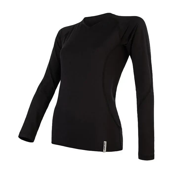 Sensor Dames functioneel shirt met lange mouwen Sensor Coolmax Tech zwart