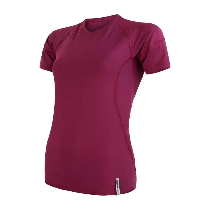 Sensor Dames functioneel shirt met korte mouwen Sensor Coolmax Tech lila