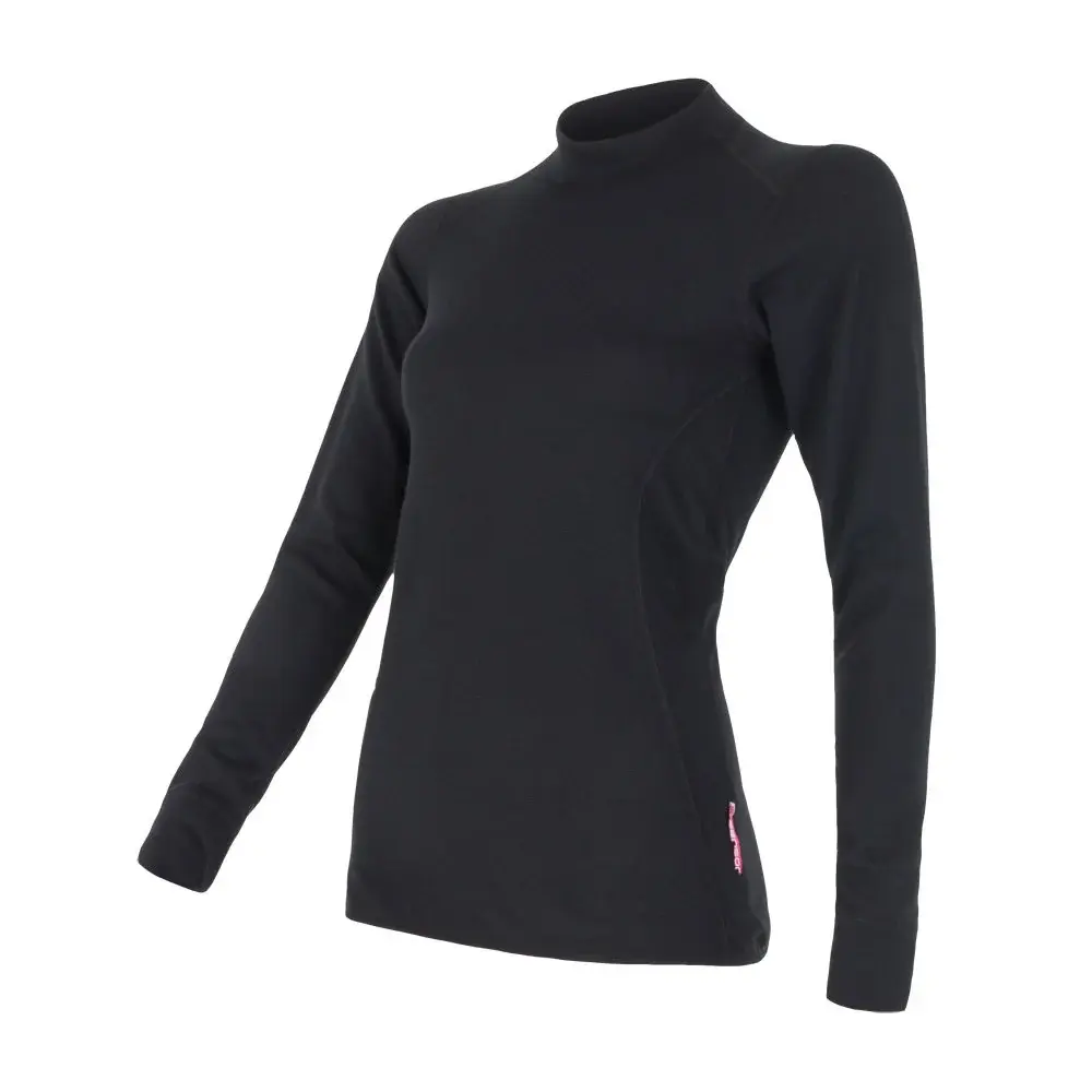 Sensor Damesshirt Sensor Double Face lange mouwen zwart