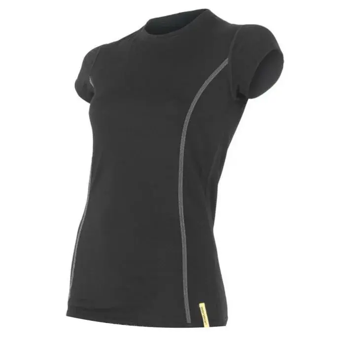 Sensor Dames functioneel shirt met korte mouwen Sensor Merino Active zwart