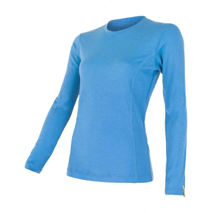 Sensor Dames functioneel shirt met lange mouwen Sensor Merino Active blauw