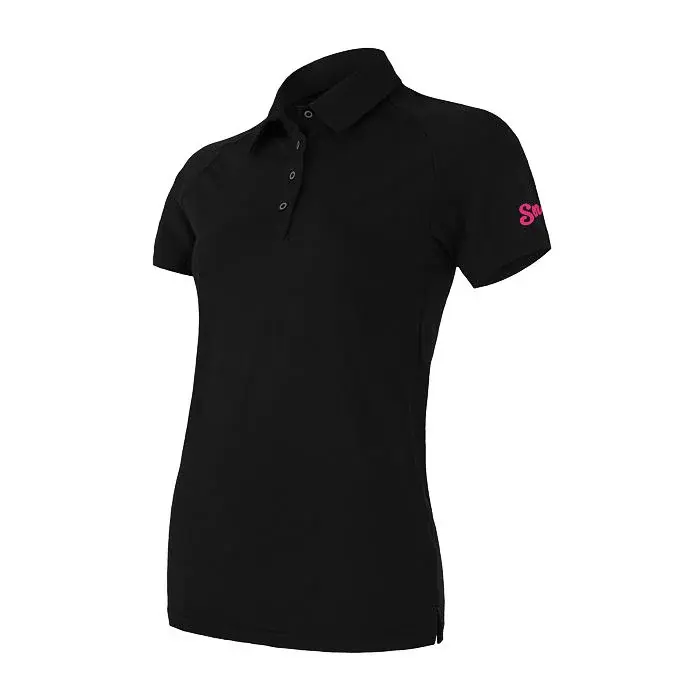 Sensor Dames functioneel poloshirt Sensor Merino Active Polo zwart