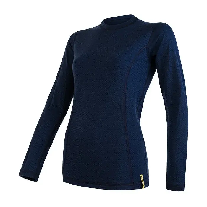 Sensor Dames functioneel shirt met lange mouwen Sensor Merino DF deep blue