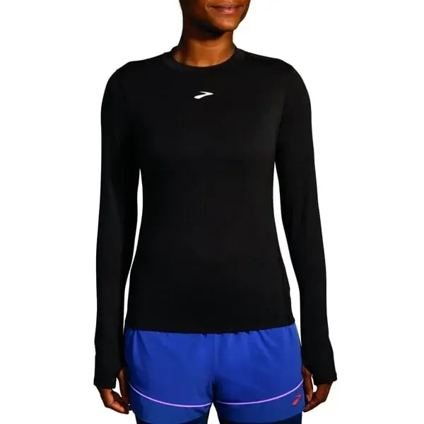 Brooks Damesshirt Brooks High Point Long Sleeve zwart