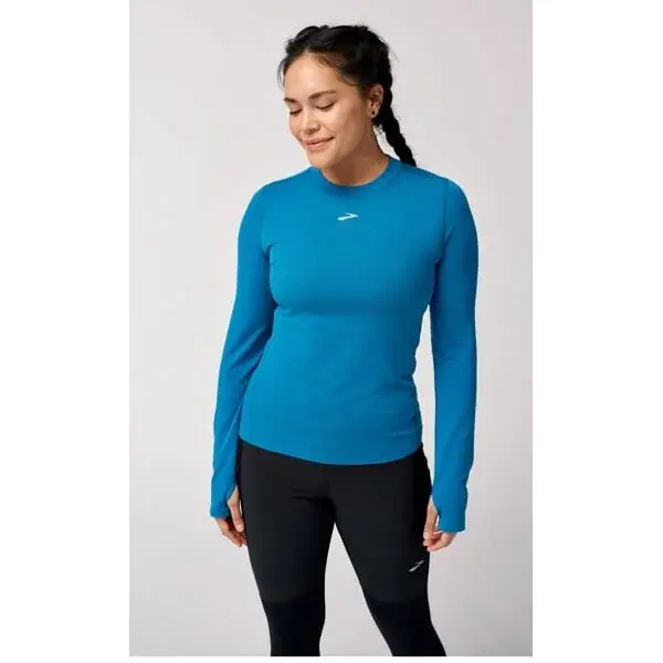 Brooks Damesshirt Brooks High Point Long Sleeve blauw