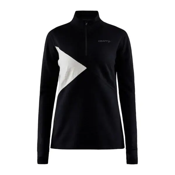 Dames zwart functioneel shirt Craft Nordic Wool