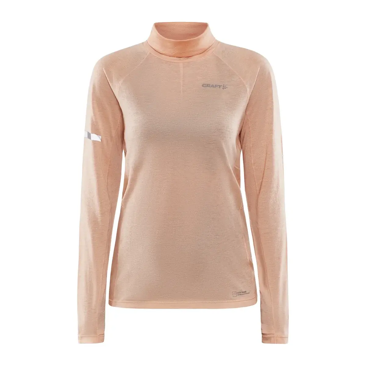 Craft Damesshirt Craft ADV SubZ Wool LS roze