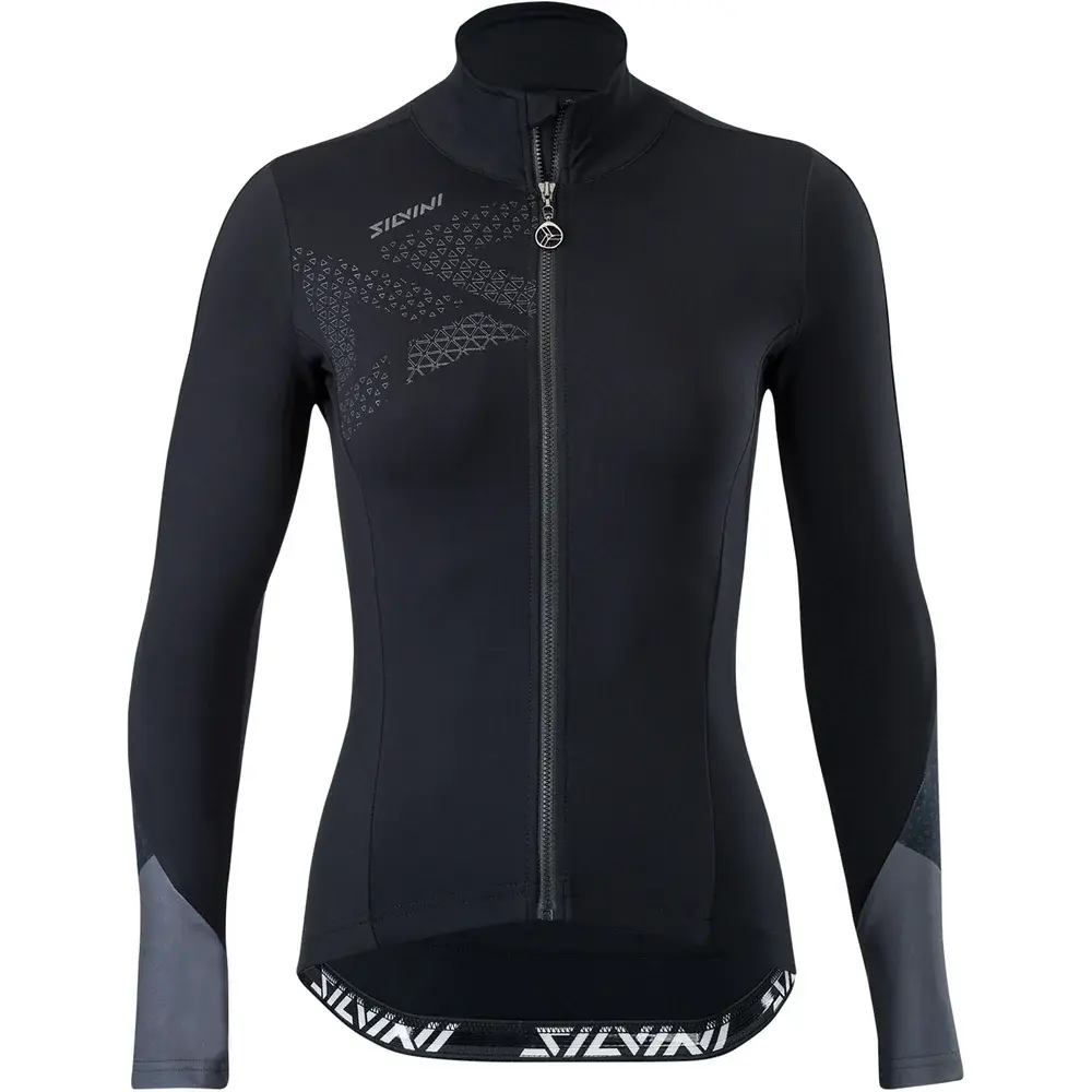 Dames fietsshirt Silvini Calvana Black charcoal