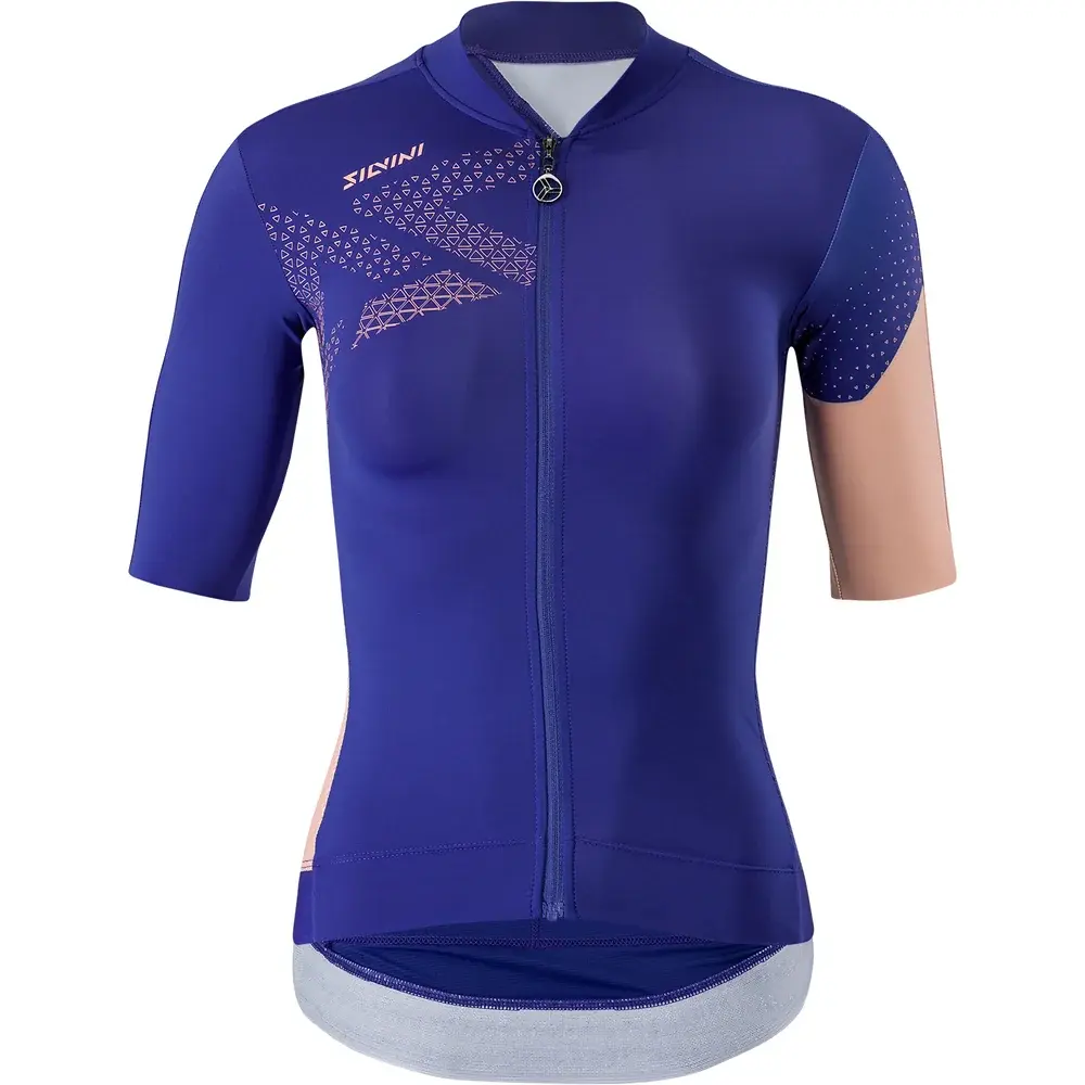 Dames fietsshirt Silvini Rosalia Navy coral