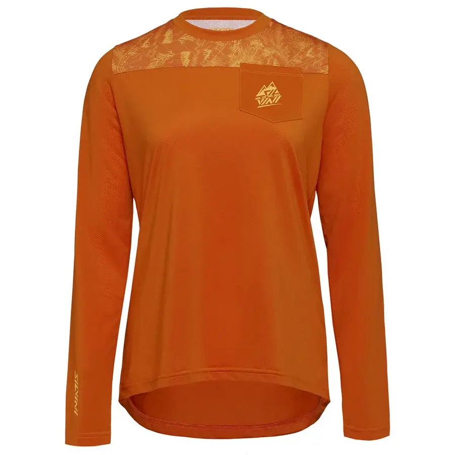 Dames fietsshirt met lange mouwen Silvini Ella WD2036 orange