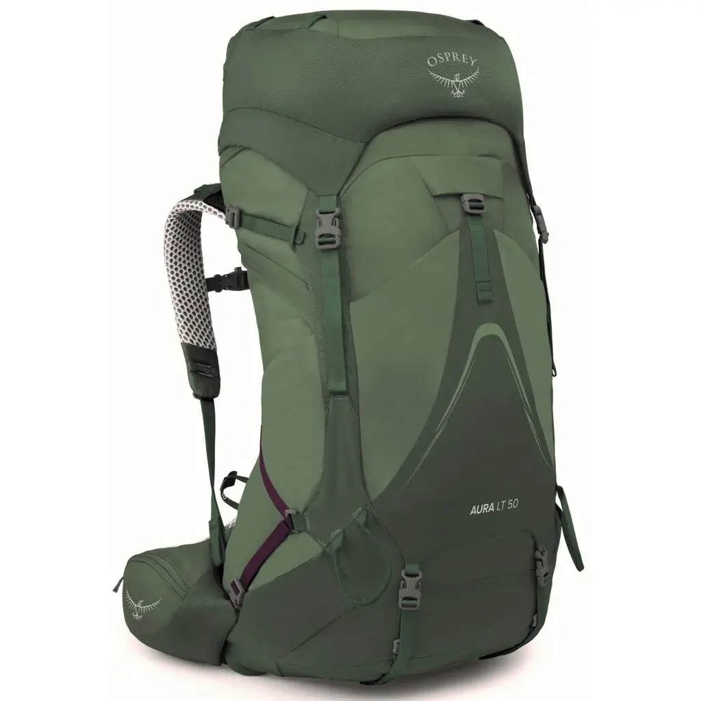 Osprey Dames expeditierugzak Osprey Aura AG LT 50L Koseret/darjeeling spring gren