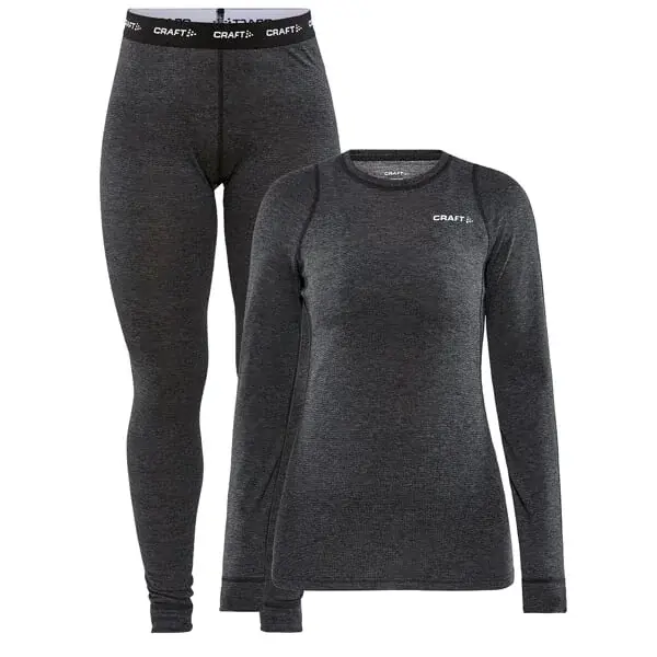 Craft Dames functionele set Craft CORE Wool Merino zwart