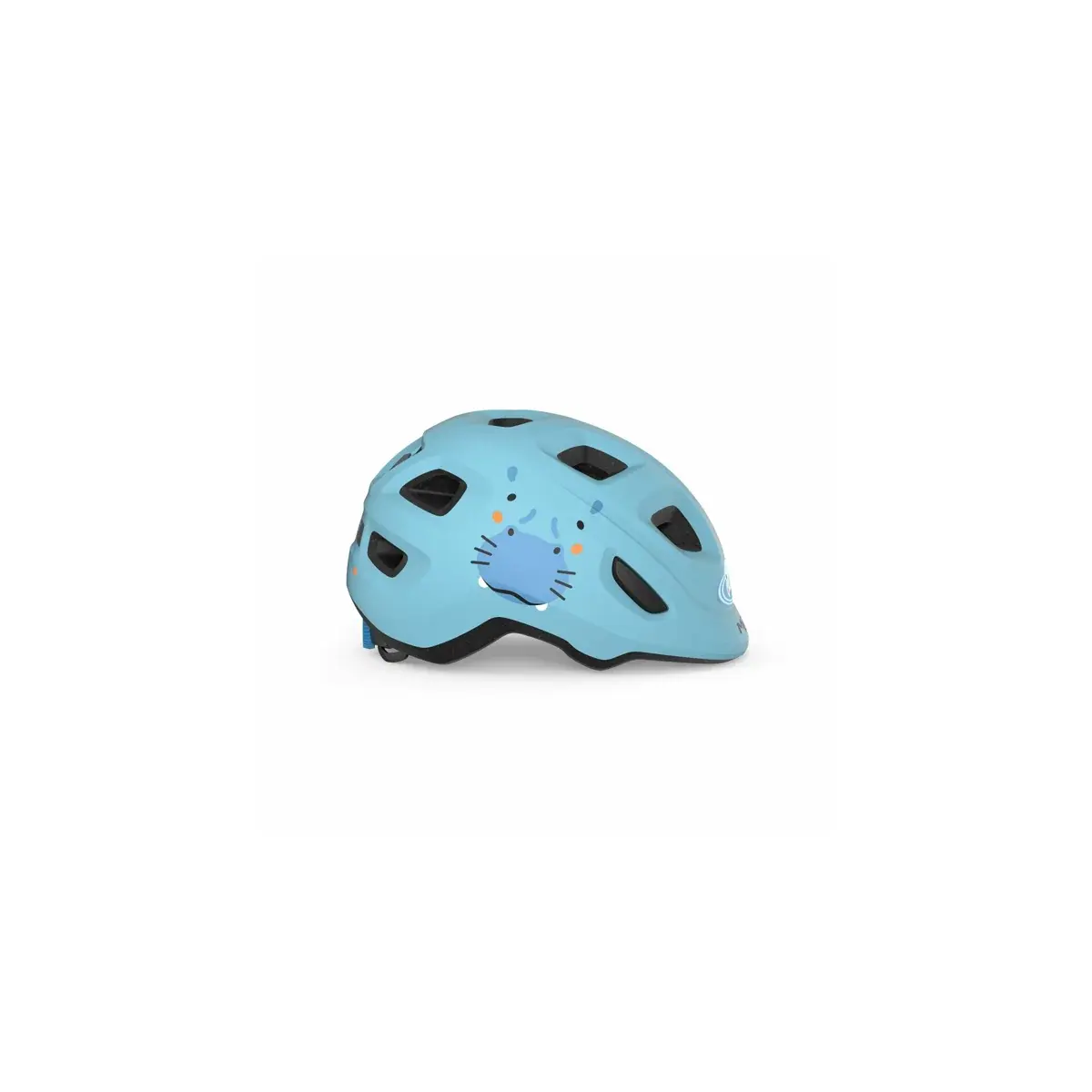 Kinder fietshelm MET Hooray pale blauw nijlpaard