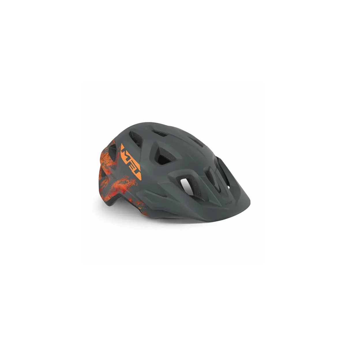 MET Kinderhelm MET Eldar grijs oranje mat(52-57)