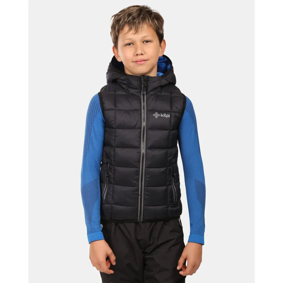 Kilpi Kinderbodywarmer Kilpi TOMM-JB zwart