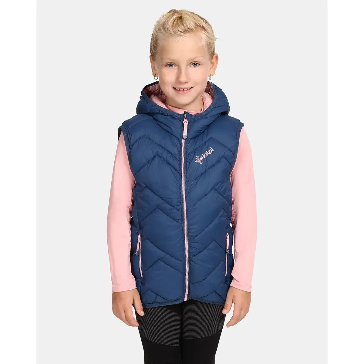 Kilpi Kinder gevoerde sportbodywarmer Kilpi Tomm-JG Donkerblauw