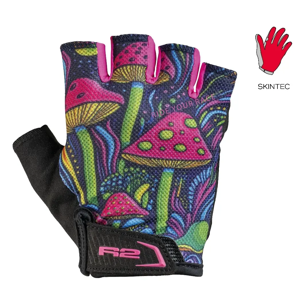 R2 Kinder fietshandschoenen R2 Mistral roze, blauw, groen