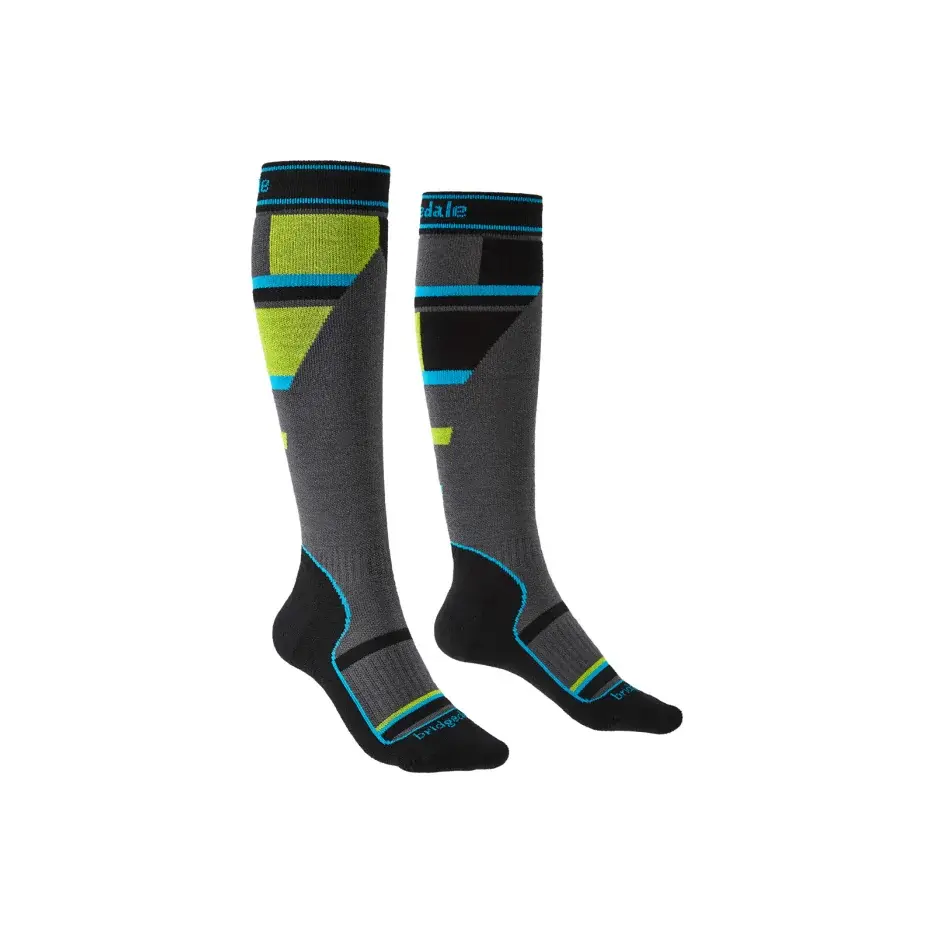 Bridgedale Kindersokken Bridgedale Ski Mountain Junior gray/green/068